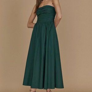 Reformation Green A-line Dress Midi Dress for Women - Size 8